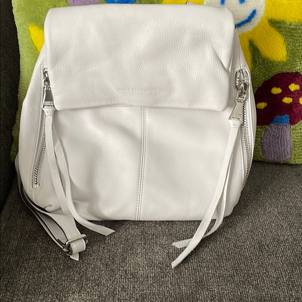 Aimee Kestenberg White Leather Backpack